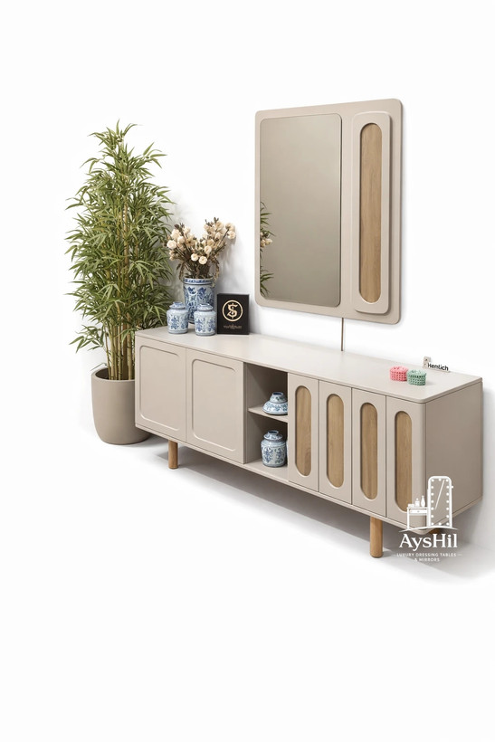 خرید آینه کنسول مدل سامینا چهار درب جادار مناسب پذیرایی مدرن