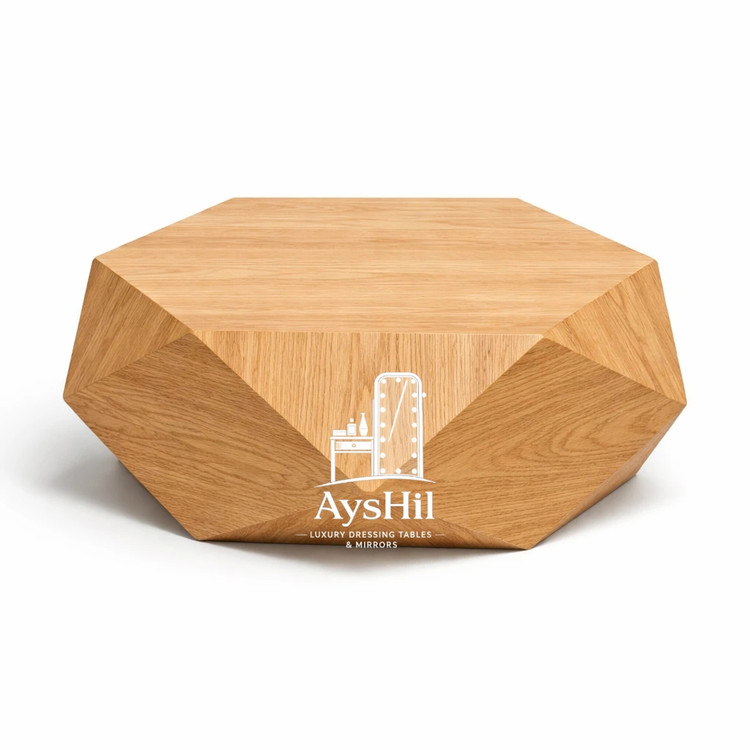 جلومبلی چندضلعی طراحی خاص با روکش گردو و بلوط