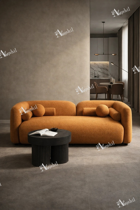 مبل راحتی ۸ نفره مدل وِنسا با کلاف چوب نراد و فوم یورولوکس نرم، طراحی مدرن مناسب پذیرایی لوکس • نمای کامل ست مبل وِنسا ۸ نفره با پایه چوب راش و نشیمن فوم ۳۵ کیلویی ضد فرورفتگی