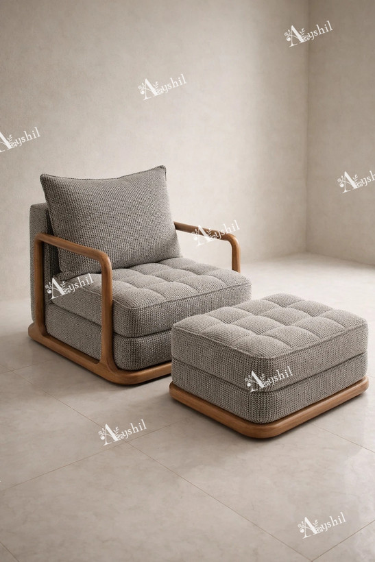 نمای نزدیک مبل چوب نراد ضد موریانه مدل رایمون