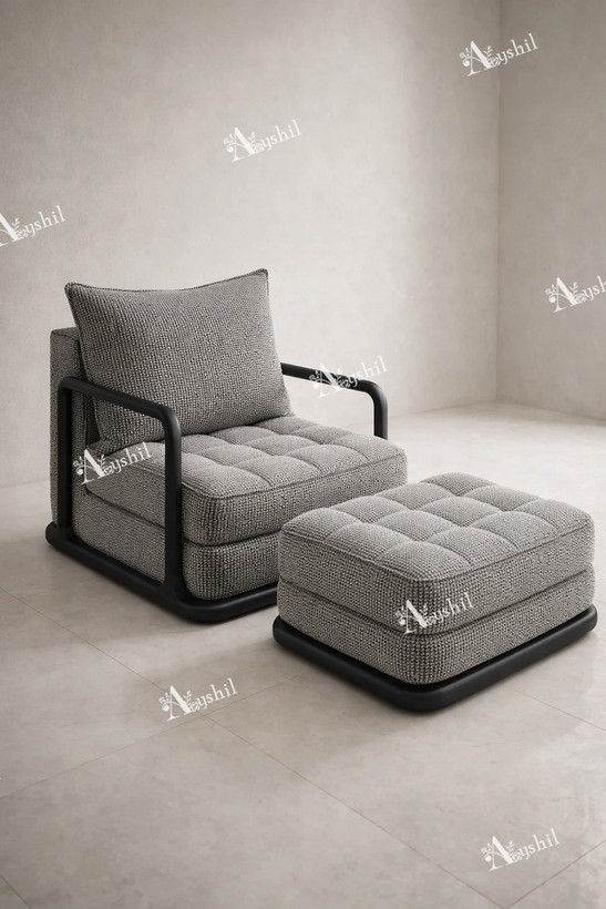 عکس مبل راحتی مدرن با چوب راش گرجستان مدل رایمون